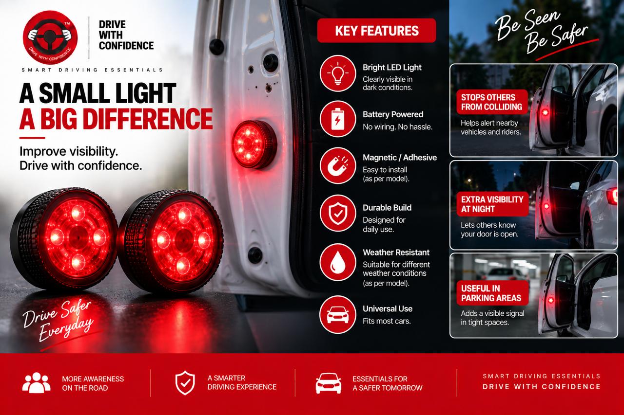 DWC Car Door Warning Light – 2 Pc