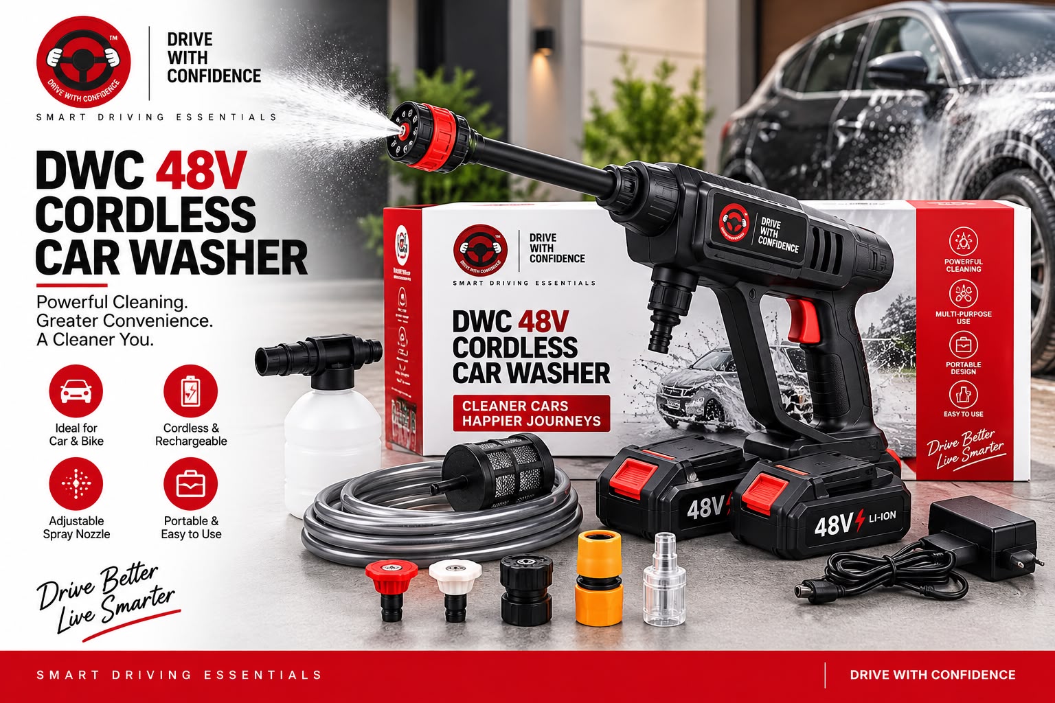 DWC 48V Cordless Car Washer